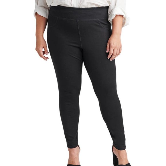 NWT Jag Mid Rise Ricki Legging In Black Plus - Picture 1 of 4